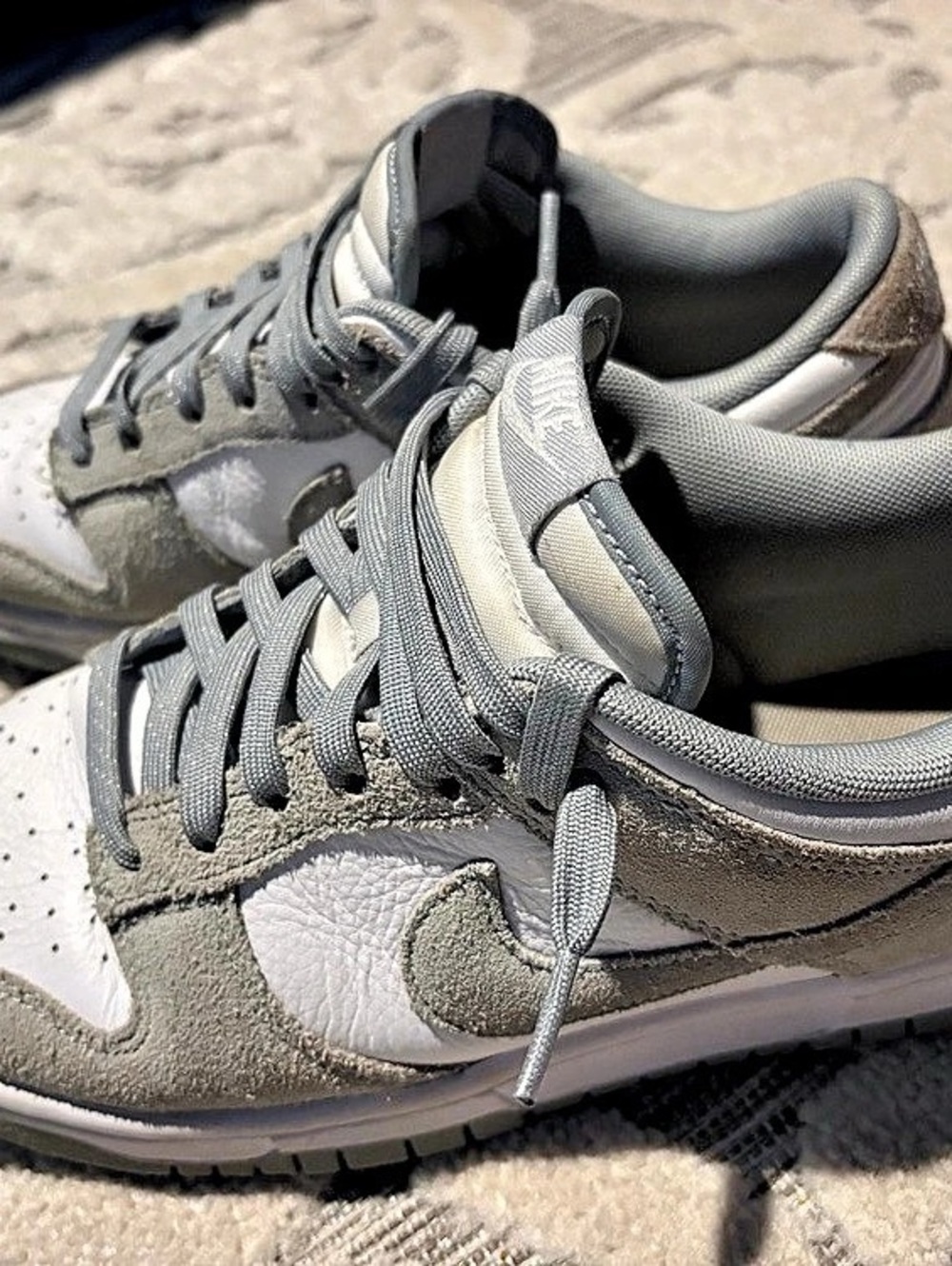 Nike Dunk Low Retro Gray & White Mens US 8